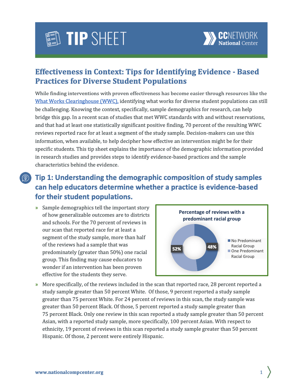 Effectiveness in Context_Tips for Identifying Evidence-Based Practices for Diverse Student Populations