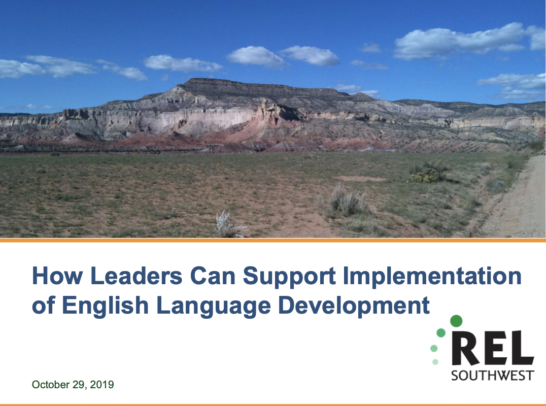 How Leaders Can Support Implementation of English Language Development